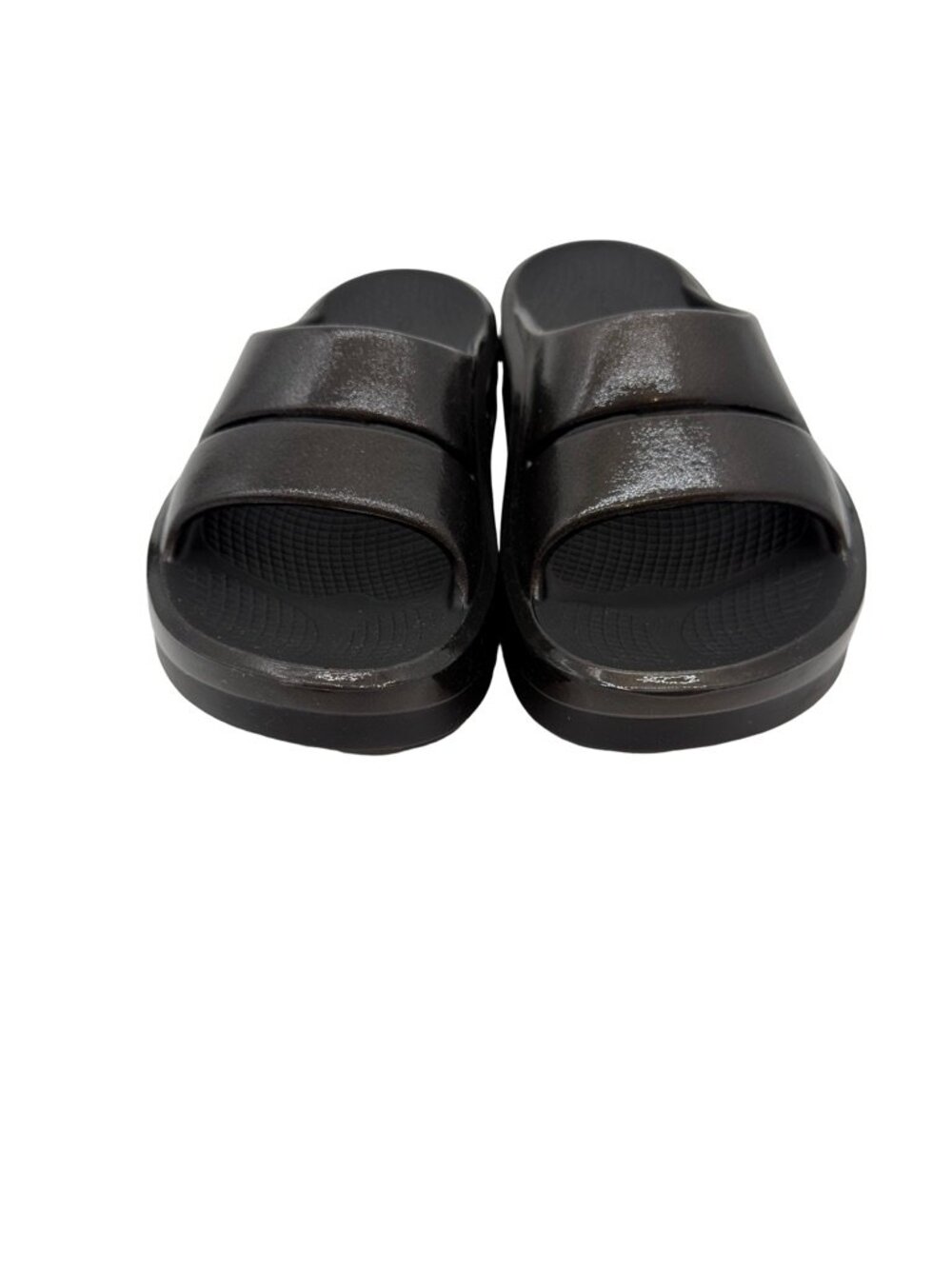 OOFOS Women’s Black OOahh Slide Recovery Sandals Size 6 - Picture 2 of 11